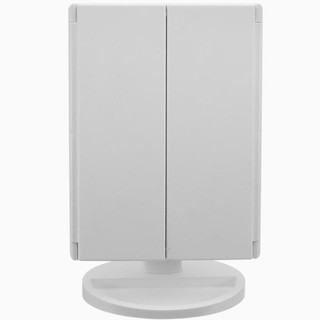 Trang Trí Nhà Cửa LED Gương Trang Điểm Gấp Gương Dạ Quang Để Bàn Trang Điểm Cầm Tay Gấp Gương Có Đèn USB Pin 2X Gương Trang Điểm