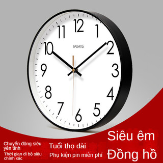 Trang Trí Nhà Cửa Đồng Hồ Treo Tường Phòng Khách Đồng Hồ Cổ Điển Đồng Hồ Treo Tường Treo Tường Im Lặng Quét Đồng Hồ Thạch Anh Thứ Hai