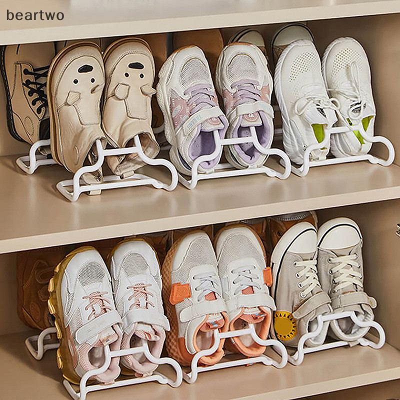 < Beartwo > 2 Cái / bộ Giá Để Giày Đa Năng Sáng Tạo Giá Đựng Giày Trẻ Em Giá Phơi Giày Kệ Tiết Kiệm Không Gian Sắp Xếp Đẹp