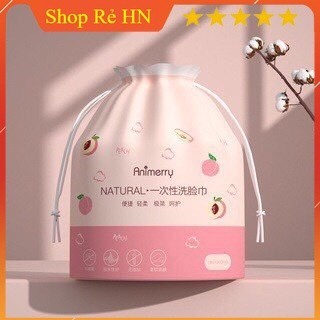(Giá Sỉ) Khăn lau mặt dùng 1 lần Animerry chính hãng khăn lau mặt 40 miếng - Siêu mềm mịn