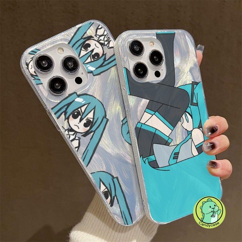 Vỏ Camlet Hatsune Miku Shine Cho Xiaomi Redmi K70 K60 K50 K40 Pro K70E K40S Note 13 12 11 10 Pro Plus 5G Vỏ Điện Thoại IMD Cứng Sang Trọng Anime Dễ Thương