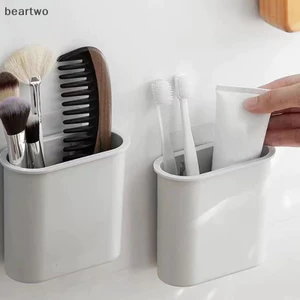 Giá đỡ bàn chải điện treo tường tự dính cho phòng tắm, dùng cho dao cạo và kem đánh răng