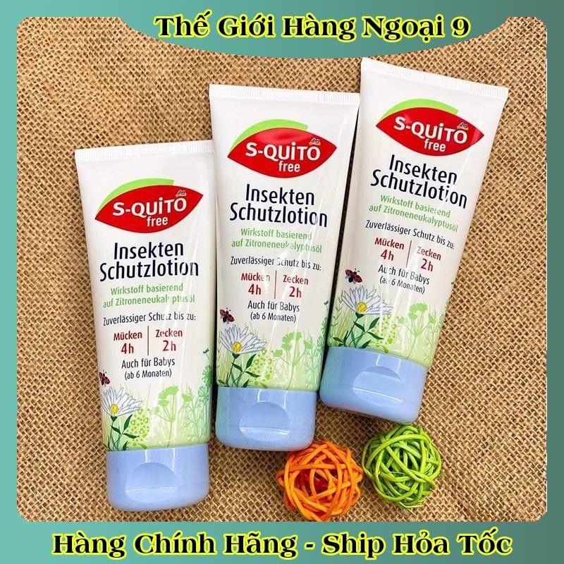 Xịt chống muỗi, kem bôi côn trùng đốt, thanh lăn và gel bôi muỗi đốt Squito Free cho bé từ sơ sinh của Đức- Date mới