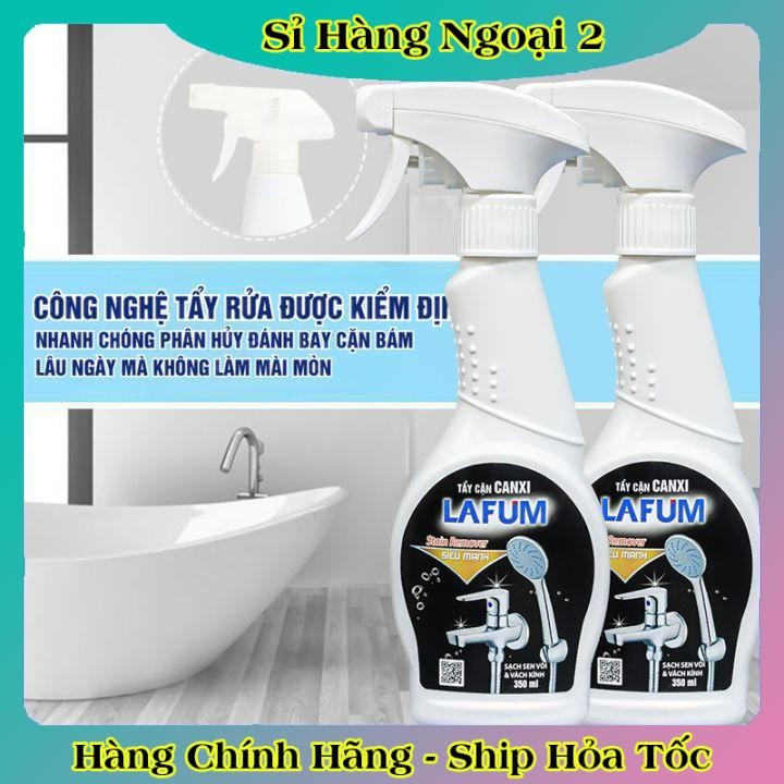 Chai Xịt Tẩy Cặn Canxi LAFUM Chống Ăn Mòn Inox Vệ Sinh Vòi Rửa, Vòi Sen, Vách Kính - HÃNG LAFUM