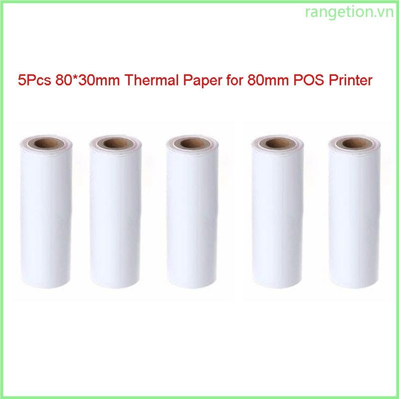 Giấy nhiệt cao cấp RAN 13 12ft 5 cuộn 80mm x 30mm | Shopee Việt Nam