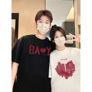 Áo hoodie dài tay 100% cotton mới dành cho cả nam và nữ Áo hoodie cặp đôi dáng rộng cổ tròn in hình độc đáo
