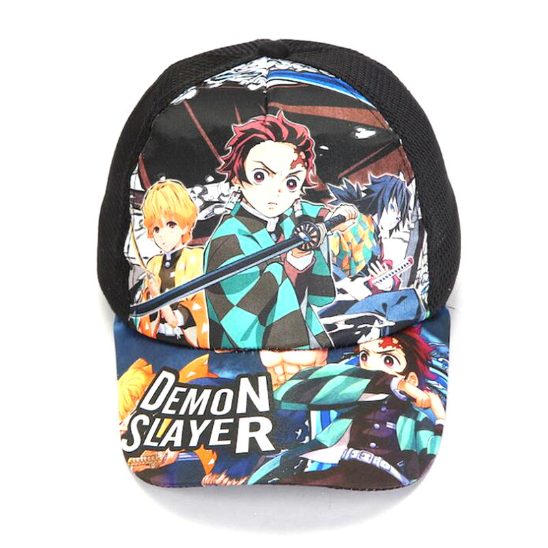YT2 Demon Slayer Xuân Thu Hoạt Hình Mới Vịt Lưỡi Mũ Trẻ Em Có Thể Điều Chỉnh Mũ Bóng Chày TY2