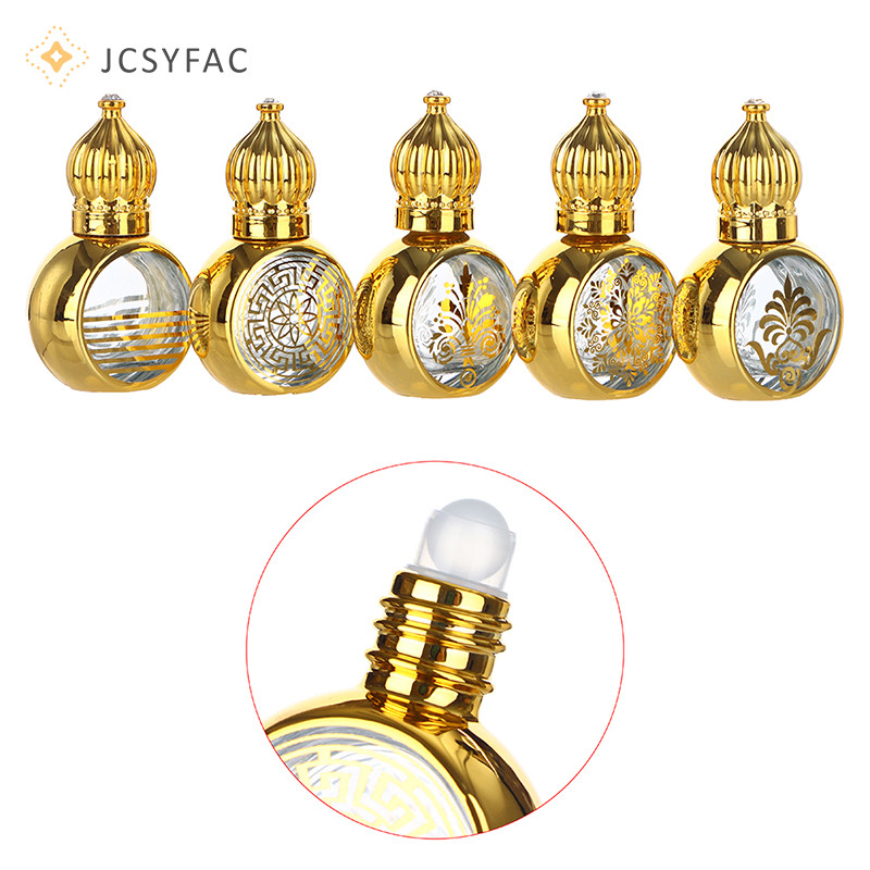 Bình lăn cầm tay JCSYFAC 10ml Chai hình vương miện vàng Mới