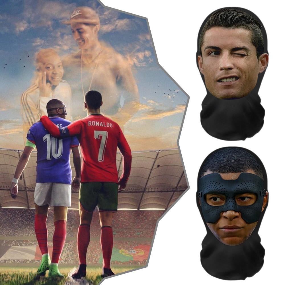 Học Ngôi Sao Bóng Đá Ngộ nghĩnh Neymar Ronaldo Mặt Hiệu Suất Đồ Chơi Prank Toàn Mặt Mũ Dành Cho Người H5d2