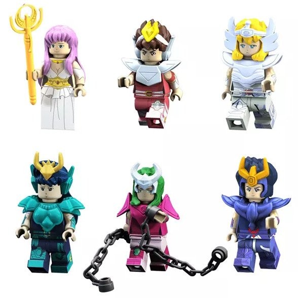 Pin Gao PG8128 Athena Glacier Seiya Zilong Yihui hoạt hình lắp ráp đồ ...