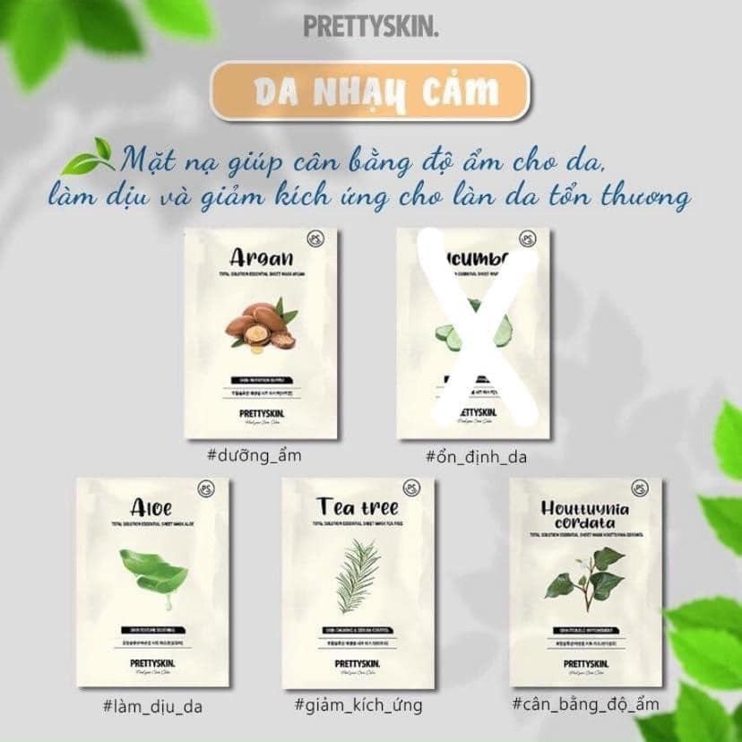 Mặt Nạ Giấy Prettyskin Total Solution Essential Seat Mask