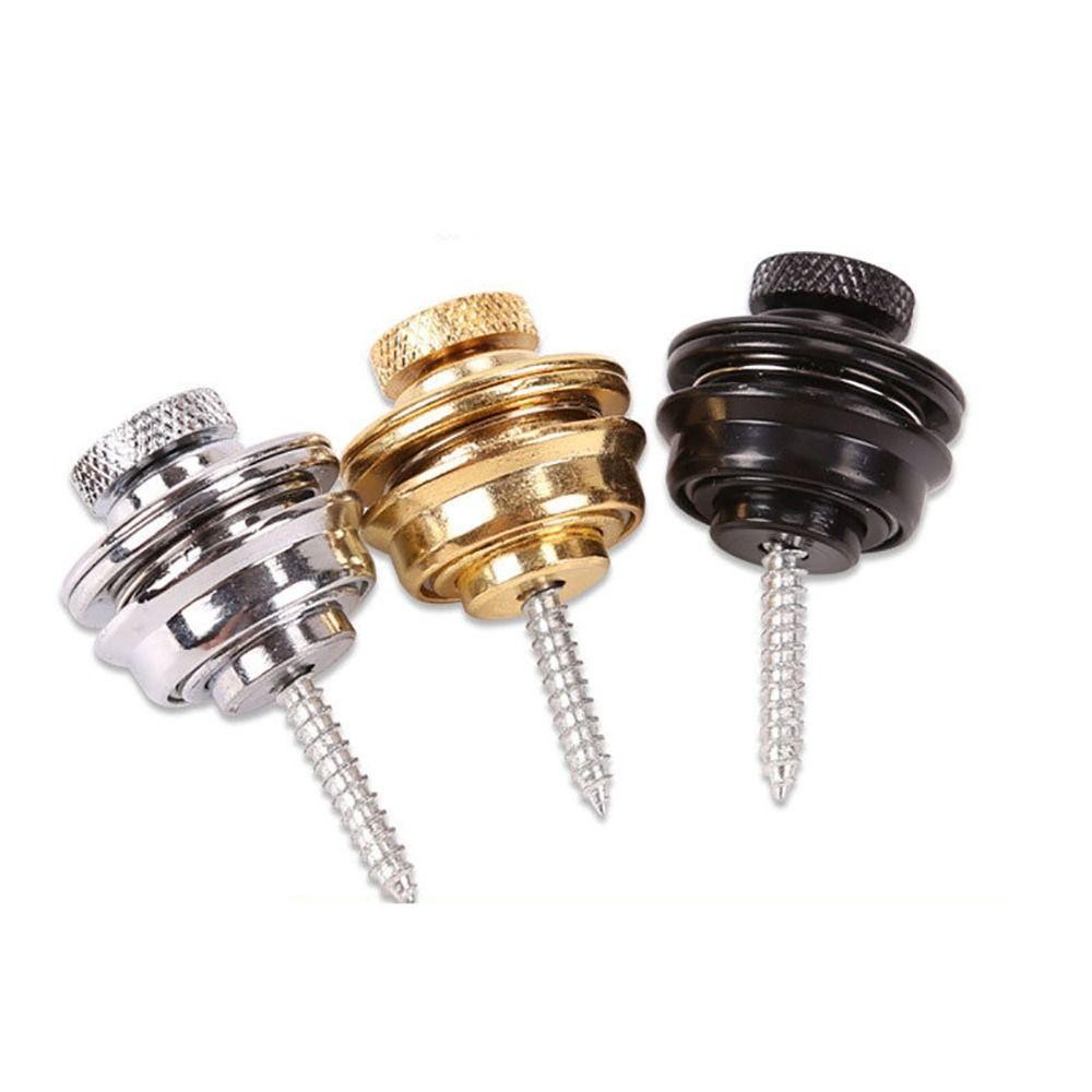 CORALTIDE Dây đeo đàn guitar điện, Phụ kiện nhạc cụ Khóa dây đeo đàn guitar hợp kim kẽm, dành cho dây đeo đàn guitar điện Acoustic Nút khóa dây đeo đàn guitar