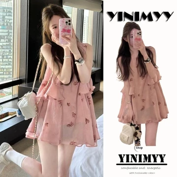 【Bess's house】váy ngắn nữ，váy tiểu thư sang chảnh，đầm body，váy body，Mùa Hè Nhẹ Nhàng Phong Cách Mặc Nữ 2024 Mới Phong Cách Hàn Quốc Tươi Ngọt Ngào Tính Khí Suspender Áo liền quần Ngắn，đầm thời tr