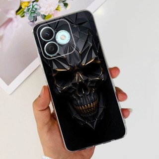Ốp lưng Honor X60i HonorX60i X 60i 5G LYN-AN00 2024 Vỏ điện thoại TPU silicon mềm họa tiết rồng mát mẻ