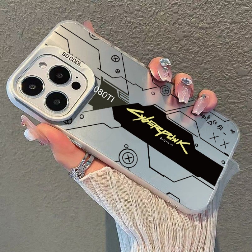 Ốp điện thoại mờ bảng mạch Cyberpunk cho VIVO V30 V29 V27 V25 V23 V20 Pro V29E V25E V23E X100S X100 Ultra X90 X80 X70 Pro Vỏ chống sốc cao cấp