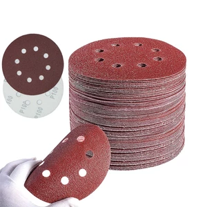 10 Tờ Giấy nhám, giáp ráp tròn lỗ có lông đường kính 120mm