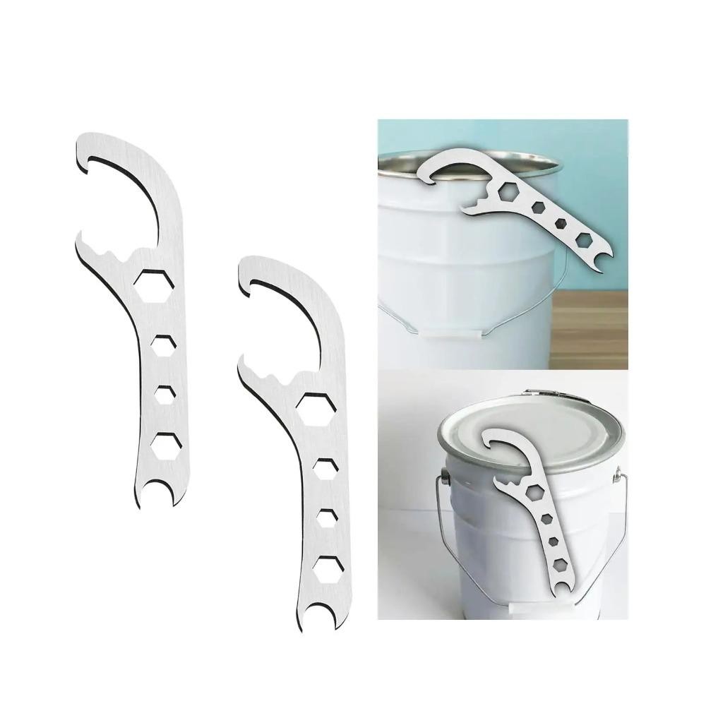 UMITY Nắp Mở Cờ Lê, Dụng Cụ Mở Xô Đa Năng Kim Loại, Dụng Cụ Cầm Tay Hữu Ích Bảo Vệ Dụng Cụ Tháo Lắp Dụng Cụ Mở Thùng Sơn