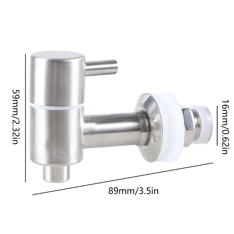 Kikin Thép không gỉ Spigot-Valve Thay Thế Vòi Cho Bình Thủy Tinh Rượu Bia Thùng