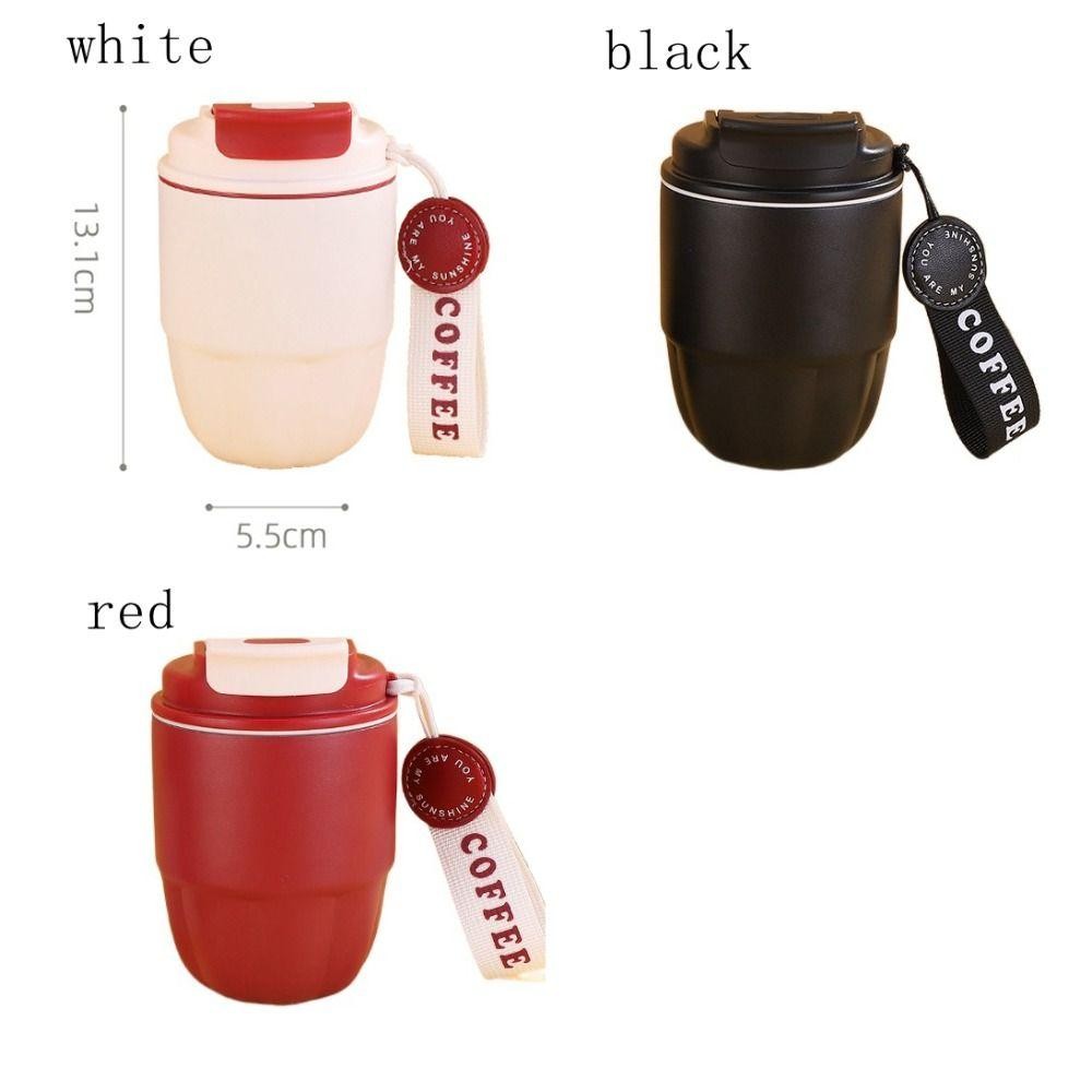 Cốc cà phê bằng thép không gỉ FUHUIOT, Cốc uống nước kép cầm tay Mini, Đồ uống thời trang tiện lợi Bình chân không dung tích nhỏ tại nhà