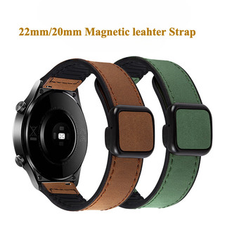 Dây đeo silicon bằng da 20mm 22mm cho Huawei Watch GT 4 3 Pro2 2E 46mm Dây đeo từ khóa dây đeo cổ tay Phụ kiện vòng tay correa