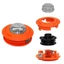Yylingx 1 Đầu Tông Đơ Cỏ, Với 2 Cáp Đầu Cắt Bàn Chải Nylon, Cho Máy Cắt Cỏ Đa Năng Hợp Kim Nhôm Đầu Dây Cắt Cỏ