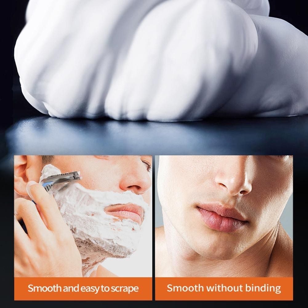 Learnever Kem Cạo Râu Nam Bọt Cạo Râu Nhẹ Nhàng Làm Mềm 60ml Cạo Râu Mousse Foam Cream V4s1
