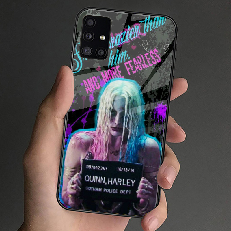 Ốp Điện Thoại Kính Cường Lực Harley Quinn 02 Cho Samsung Galaxy S9 Plus S10 S10e S20 FE S20 Plus S21 S22 S23 S23 Ultra Note 9 10 Plus Note 20 Ultra Cover