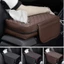 SEKINEW Hộp đựng khăn giấy bằng da PU Memory Foam Car Central Armrest Pad, Hộp đựng tay vịn chất lượng cao Tấm lót chiều cao Hộp đựng tay ô tô đa chức năng Tấm bảo vệ đa năng