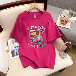 HIIXIIVI Mới 100% Cotton Tee Áo Thun Tay Ngắn Oversize Người Phụ Nữ Baggy Rời Áo Nữ Baggy Rời Top Nữ Độc Đáo Ootd 2025 Lives
