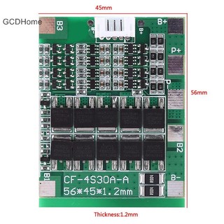 Gcdhome 4S 14.8v 30a bms pcb bảng bảo vệ 18650 li-ion tế bào cân bằng HOT