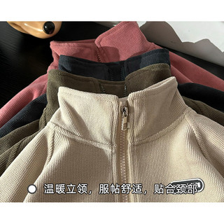 (0-15 Tuổi) Áo khoác dây kéo lông cừu cho bé gái Bé trai Dây kéo trẻ em Áo len Hoodie mùa thu trơn Quần áo trẻ em Áo khoác thể thao bé trai
