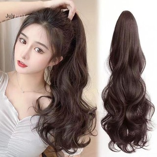 Julyhot 35 / 40 / 45 / 60cm Nữ Tổng Hợp Dài Tóc Giả Xoăn Móng Vuốt Kẹp Sống Động Như Thật Trên Đuôi Ngựa Phần Mở Rộng Tóc Để Tăng Dụng Cụ Tạo Kiểu Lớndeals