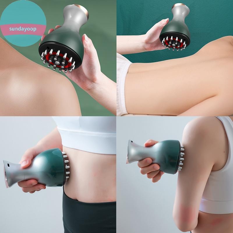 HFSHY Sạc Guasha Máy Mát Xa Định Hình Cơ Thể Làm Nóng Kinh Tuyến Cạo Bàn Chải Lymphatic Giải Độc Chế Độ Nạo vét Mỡ Đốt VN