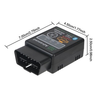 JKDESIGN Dụng cụ phát hiện lỗi ô tô, Máy quét Bluetooth Mini không dây Obd2, Máy đọc mã Android V1.5 Obd2