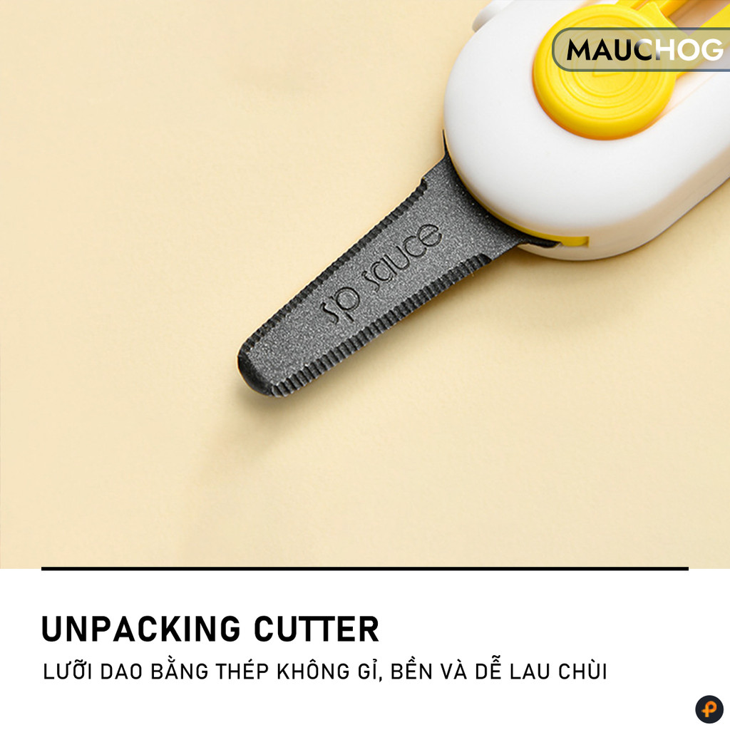 Dao Rọc Giấy Nhỏ Gọn Mini Cao Cấp Lưỡi Thép Không Gỉ Bỏ Túi Bóc Khui Hàng An Toàn Tiện Lợi
