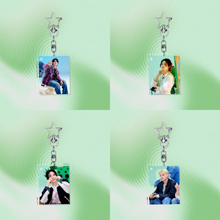 GC9 ATEEZ Móc Khóa Mini Album VÀNG GIỜ Phần 3 Acrylic Mặt Dây Chuyền Túi Phụ Kiện Ngôi Sao Ngoại Vi CG9
