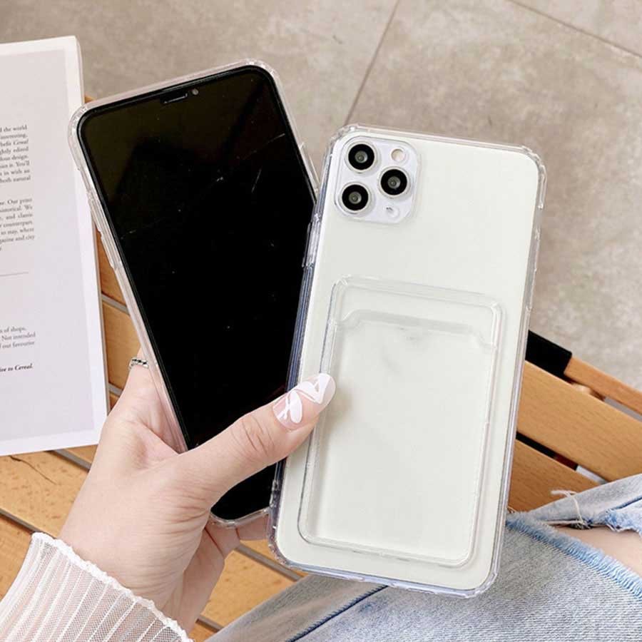 Ốp Trong Suốt Cho Huawei Y7P Y9 Y7 Prime 2019 Y9S Y7a P40 Pro Nova 9 10 se Y61 Y90 Y70 honor 9X Pro Ốp Điện Thoại Có Vỏ Đựng Thẻ Ảnh