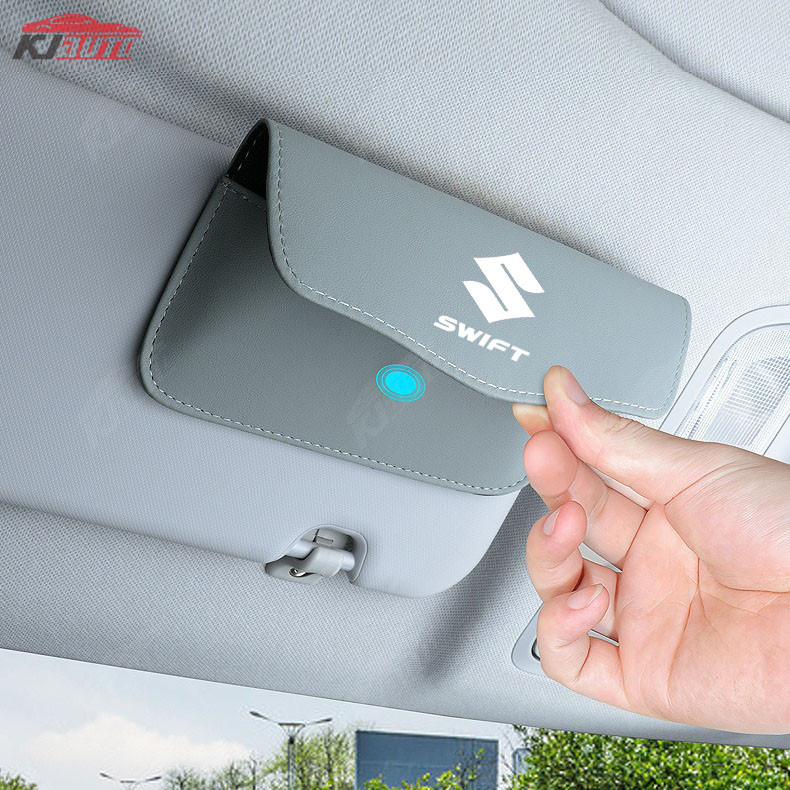 Hộp kính da che nắng Suzuki Swift kèm túi đựng vé/tài liệu