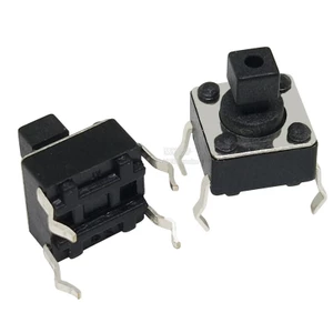6 * 6 * 7.3MM Công Tắc Tact Đầu Vuông Cắm Thẳng / Miếng Dán 6 * 6 * 7.3 Nút Nhấn Công Tắc Micro Switch