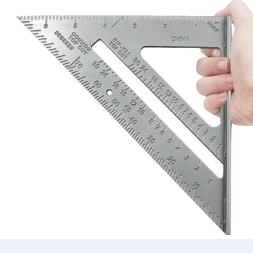 Thước eke góc vuông chất liệu nhôm đúc 7" 45 độ chất liệu nhôm đúc đa năng