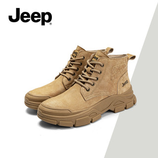 JEEP Nữ Martin Giày Bốt Phong Cách Mới Thu Đông Lông Cừu Lót Retro Phong Cách Anh Đi Bộ Đường Dài Ngoài Trời Giày Cao Đến Mắt Cá Chân