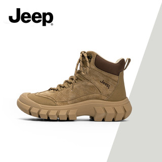 Giày bốt cao cấp dành cho nữ JEEP mới - Xuân Thu, Thân thiện với trẻ trung, Đi bộ đường dài ngoài trời, Chống trượt, Đế dày, Lấy cảm hứng Martin, Hỗ trợ mắt cá chân, Bền bỉ