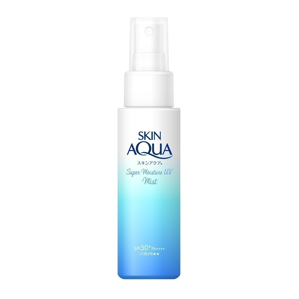 SKIN AQUA Super Moisture UV Mist 60ml (Hyaluronic Acid Infused UV, SPF50+ PA++++)- Direct from Japan
