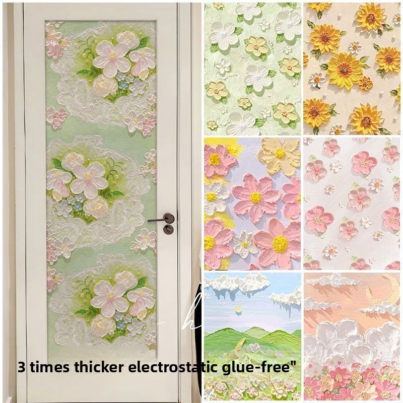 Miếng Dán Cửa Sổ Kính Chống Riêng Tư Nhà Vệ Sinh Cửa Phòng Tắm Cửa Sổ Mờ Miếng Dán Vệ Sinh Chống chói Trong Suốt Phim Opaque