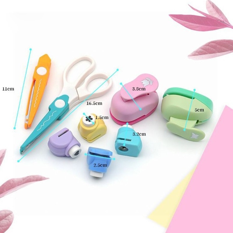 Cinna Hoa Thẻ Đấm Hình Trái Tim Giấy Đấm Hình Ngôi Sao Lỗ Puncher Bộ Bướm Lỗ Đấm Cho Thủ Công