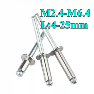 ((LXY) Đinh rút nhôm， Đinh tán lõi mũ lớn Đinh tán Mũ đầu lớn Nhôm Kéo đinh tán Đầu tròn Willow Studs Loại mở Đầu tròn kéo đinh tán M2.4 / M2.8 / M3 / M3.2 / M3.6 / M4 / M5 / M6.4 (RM-VN-1)