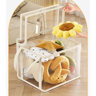 Hộp sắp xếp METUBE, Túi đựng búp bê chống bụi dung tích lớn, Đồ chơi lưu trữ trong suốt chống ẩm đa năng có thể xếp chồng lên nhau