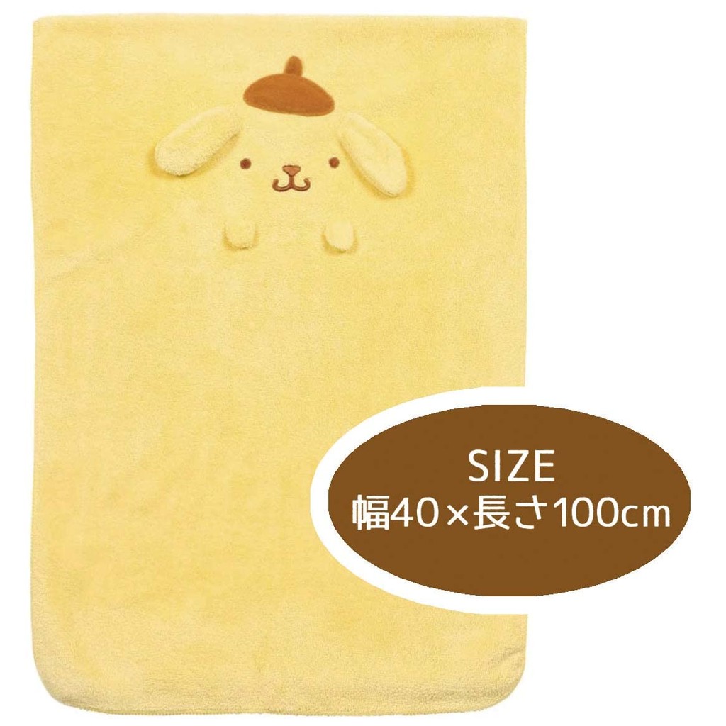 Skater Absorbent Quick-Dry Hair Drying Towel Pompompurin Sanrio 40x100cm TOH1-A Direct From Japan