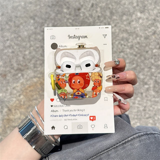 Ngôi Sao Xoay Người Cho AirPods 1 / 2 3 Pro Pro2 pro3 Airpod4 Bộ Tai Nghe Bluetooth Không Dây Vỏ Bảo Vệ AirPods Pro i3 i4 pro3 Vỏ Bảo Vệ Tai Nghe