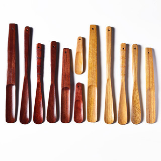 Mới Cao Cấp Gỗ Chắc Chắn Giày Sừng 16-40cm Tay Cầm Ngắn Shoehorn Người Phụ Nữ Mang Thai Giày Người Cao Tuổi Thìa Nhà Khách Sạn Giày Thìa 1 Cái